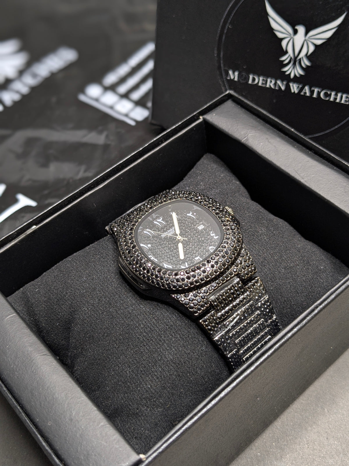 Ice Out Black Watch Arabic Dial